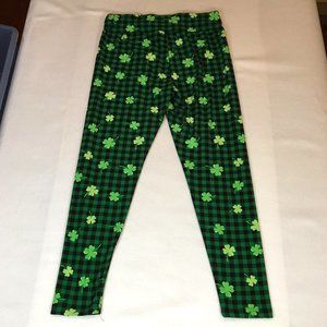 Clover Pajama Pants XL Green